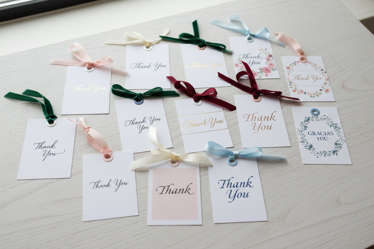 Thank You Cards with Ribbons