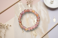 Transparent Brown Shaded Beads Bracelet 3