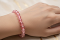 Transparent Red Shaded Beads Bracelet 4