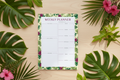 Tropical Planner on Tropical Leaves